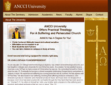 Tablet Screenshot of ancciuniversity.org